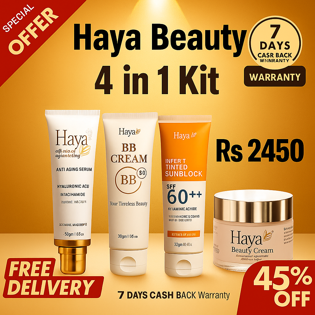 Haya Beauty 4-in-1 Kit – Glow Up with Confidence